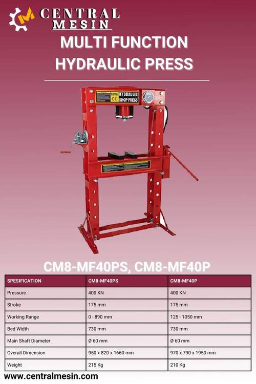 Spec CM8-MF40PS, CM8-MF40P